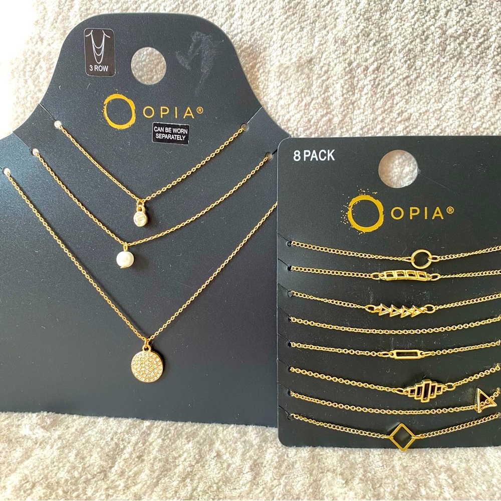 Opia Necklace and Anklets (2 Sets)